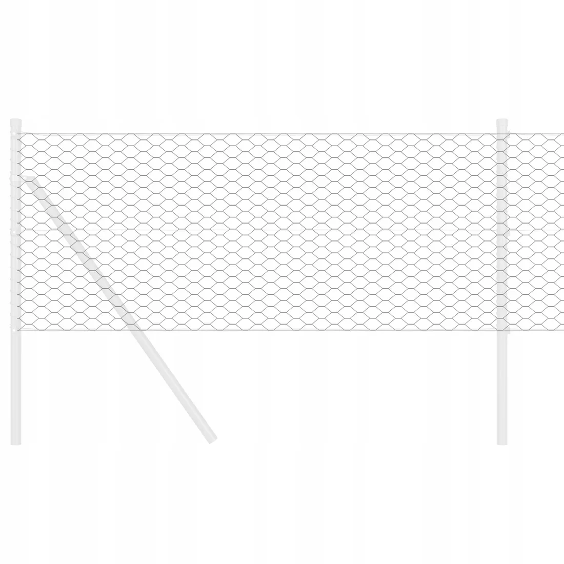 szary-plot-szesciokatny-0-6x50-m-stal-stan-nowy
