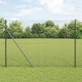 ogrodzenie-z-drutu-spawanego-z-13-slupkami-szare-14x50-m-stal