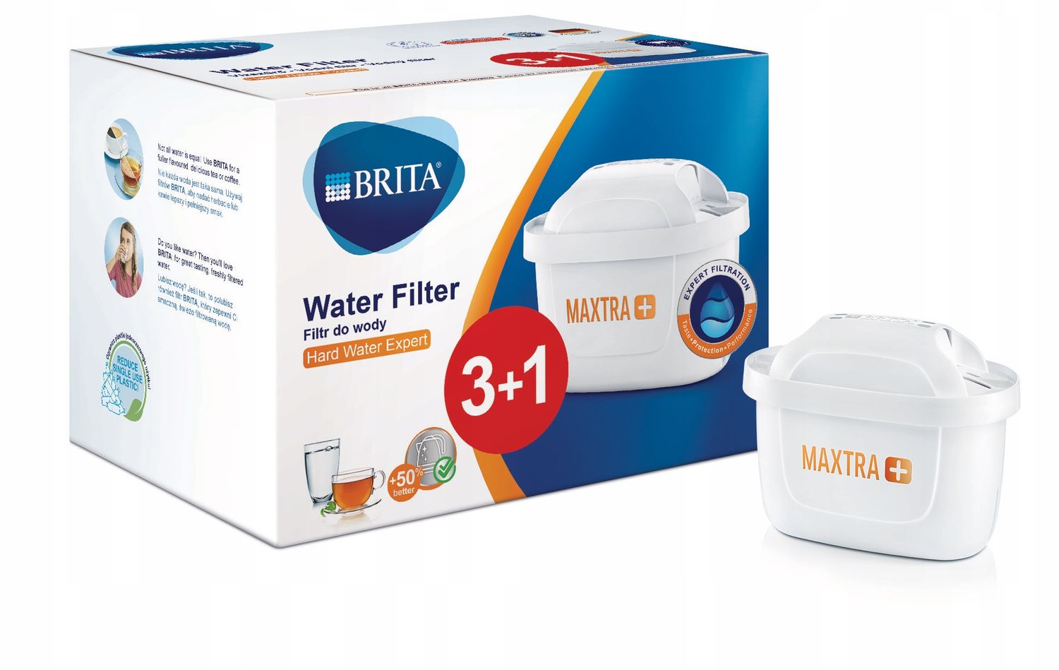 Promocja Wkład Brita Maxtra Plus Hard Water Expert 3+1 wyprzedaż przecena