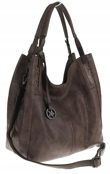 Tommasini Torebka Damska na ramię Duża Torba Shopper Worek 2692 Brązowa Cof