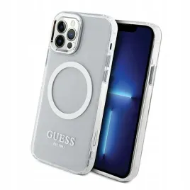 etui-guess-metal-outline-magsafe-do-iphone-12-iphone-12-pro-srebrne