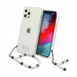 etui-guess-white-pearl-do-iphone-12-iphone-12-pro-przezroczyste