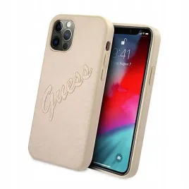 etui-guess-saffiano-vintage-script-do-iphone-12-iphone-12-pro-zlote