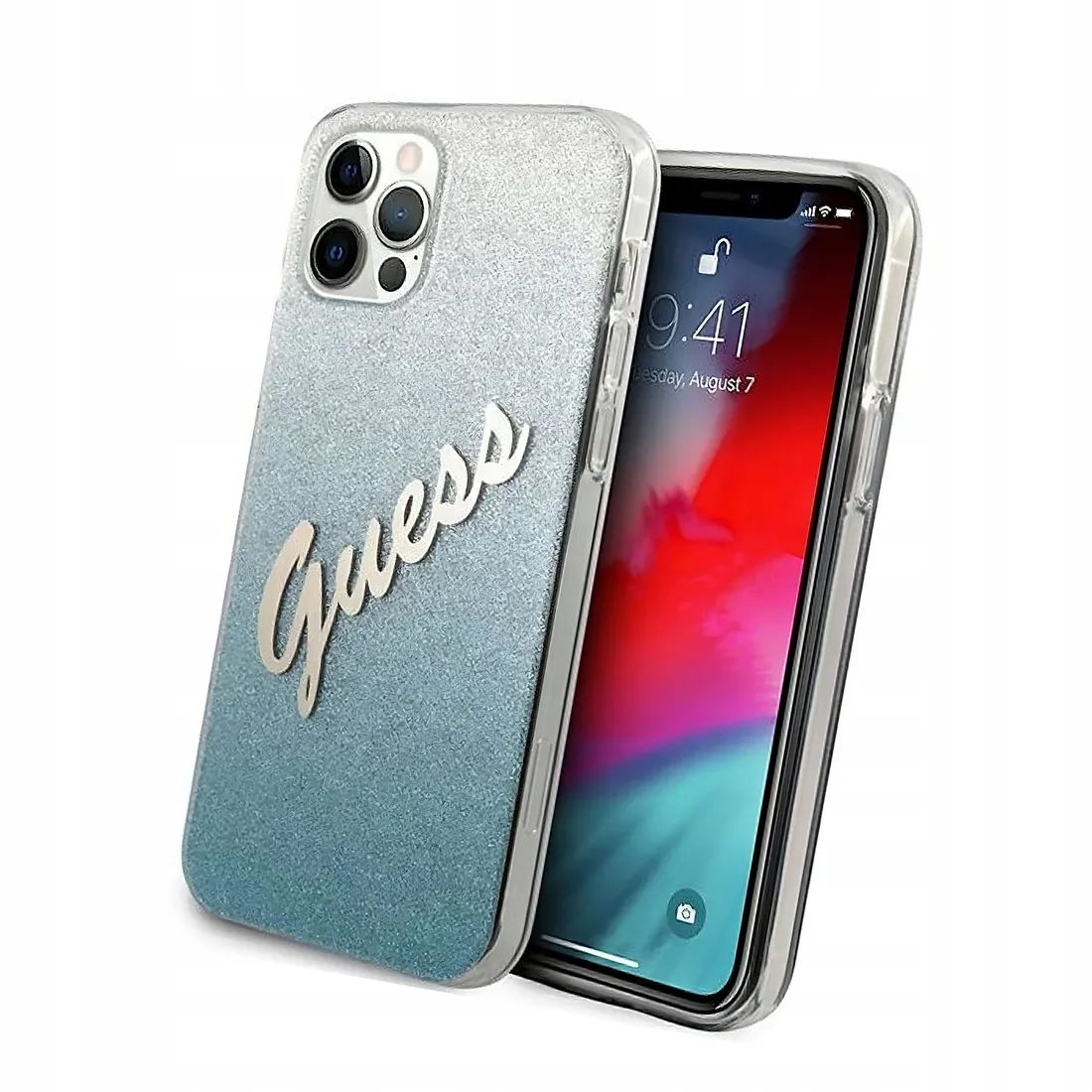 etui-guess-glitter-gradient-script-do-iphone-12-iphone-12-pro-niebieskie