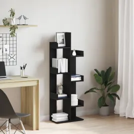 regal-czarny-dab-48x255x140-cm-z-drewna-inzynieryjnego