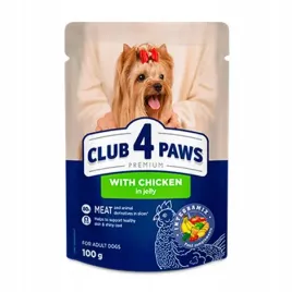 club-4-paws-saszetka-adult-small-breeds-chicken-jelly-100g