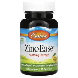 carlson-zinc-ease-soothing-lozenge-natural-lemon-42-lozenges