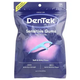 dentek-comfort-clean-sensitive-gums-floss-picks-mouthwash-blast-150-flo