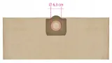 5x-workow-papierowych-do-parkside-pnts-1300-marka-odkurzacza-aeg-bosch-clatronic-delonghi-ehrle-einhell-electrolux-eta-fakir-gisowatt-hitachi-hoover-karcher-lavor-liv-parkside-philips-rowenta-thomas