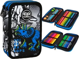 coolpack-podwojny-piornik-wyposazeniem-jumper-2-t-rex-dinozaury-dino