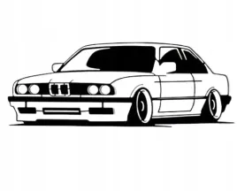 dekoracja-scienna-obraz-na-sciane-samochod-bmw-e30-coupe-hdf-premium