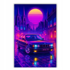 obraz-na-plotnie-bmw-e34-seria-5-kolonia-40x50cm-futurystyczny-80s-90s-hit
