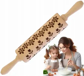 walek-drewniany-do-ciasta-ciasteczek-grawerowany-kwiatki