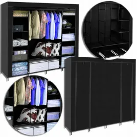 materialowa-szafa-garderoba-skladana-tekstylna-duza-xxl-z-drazkiem-wieszaki