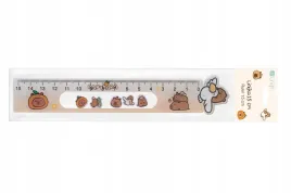 linijka-z-ruchomymi-motywami-15-cm-kapibara-bezowa-linial-kawaii-dla-dzieci