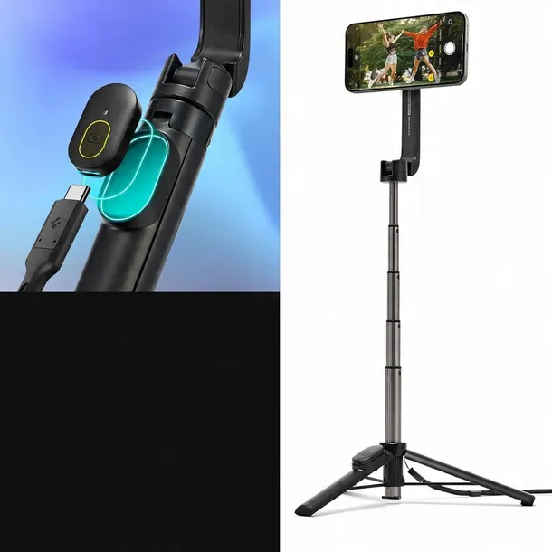 selfiestick-do-magsafe-spigen-tripod-bluetooth-czarny-dlugosc-minimalna-16-7-cm