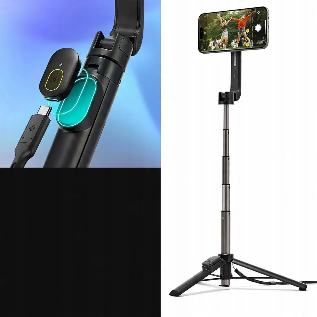 selfiestick-do-magsafe-spigen-tripod-bluetooth-czarny