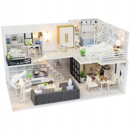 miniaturowy-domek-sniezna-biel-do-sklejenia-kreatywny-prezent