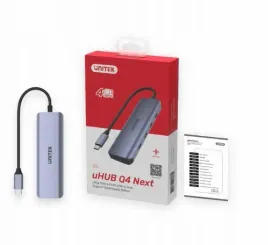 unitek-h1107k-hub-usb-c-3-1-na-4x-usb-c-aluminium