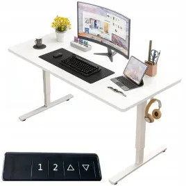 biurko-elektryczne-podnoszone-biale-160-cm-regulowane-wysokosci-72-118-cm