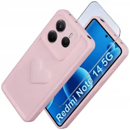 etui-do-xiaomi-redmi-note-14-5g-silikonowe-matowe-serce-szklo-9h