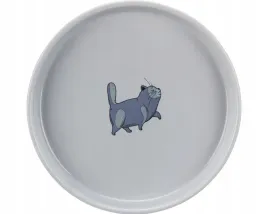miska-ceramiczna-niska-plaska-szeroka-dla-kota-z-obrazkiem-trixie-06l-23cm