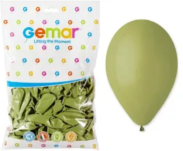 balony-pastelowe-oliwkowe-26cm-10-100szt-gemar-lateksowe-gumowe-098
