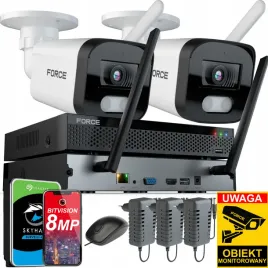 force-zestaw-monitoringu-wifi-2x-kamera-ip-8mpx-dysk-1tb-rejestrator-wifi