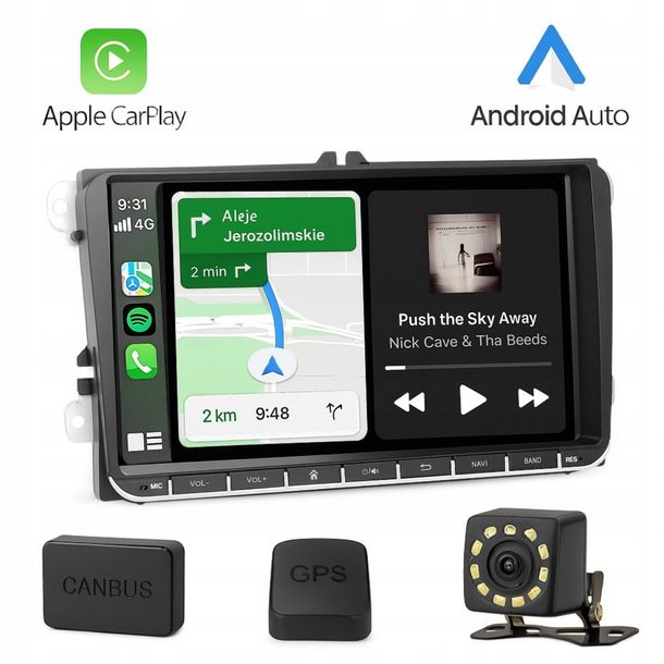 RADIO 9'' 6GB/128GB ANDROID 15 GOLF V VI PASSAT B6 B7 SEAT SKODA VOLKSWAGEN