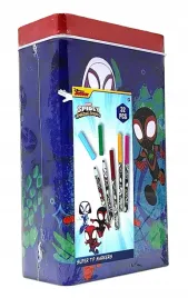 zestaw-flamastrow-w-metalowej-puszce-marvel-spidey-32-kolory
