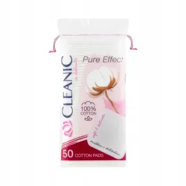 platki-kosmetyczne-cleanic-pure-effect-waciki-kwadratowe-bawelniane-50-szt