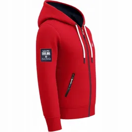 bluza-meska-z-kapturem-rozpinana-czerwona-sailing-captain-mike-xl