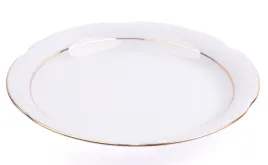chodziez-kamelia-b014-talerz-plytki-obiadowy-24cm-zlota-linia-zlocony-brzeg