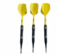 3x-lotki-zestaw-zoltych-lotek-do-rzutek-luksusowe-etui-czarne-plastikowe