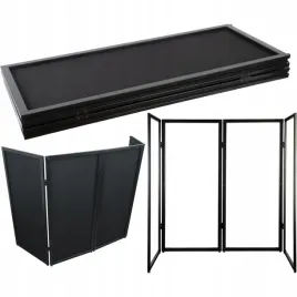 parawan-zaslona-dj-ekran-mobilny-oslona-4-panele-czarne-regulowane-lycra