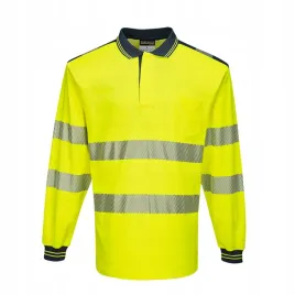 koszulka-ostrzegawcza-polo-pw3-z-dlugim-rekawem-zolty-granatowy-r-xl