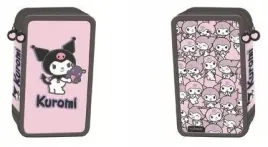 piornik-potrojny-z-wyposazeniem-kuromi-pink