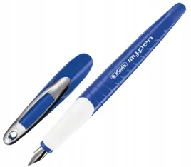 pioro-wieczne-herlitz-my-pen-ze-stalowka-m-dla-leworecznych-niebiesko-biale