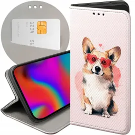 etui-z-klapka-do-xiaomi-redmi-12-4g-12-5g-wzory-corgi-pieski-piesek-lapa