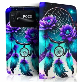 etui-z-klapka-na-telefon-xiaomi-poco-c40-case-pokrowiec-ze-wzorem-szklo