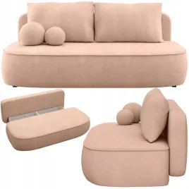 sofa-zaokraglony-ksztalt-z-funkcja-spania-pojemnikiem-brzoskwiniowa-212x100