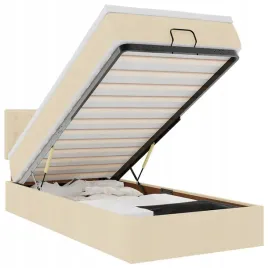 lozko-otomana-z-materacem-kremowe-100x200-cm