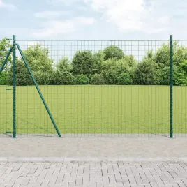 ogrodzenie-euro-z-7-flazowanymi-slupkami-1-6x10-m-stal-ocynkowana
