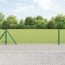 euro-fence-z-7-slupkami-flanszowymi-0-4x10-m-ze-stali-ocynkowanej