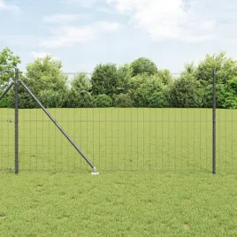 ogrodzenie-euro-z-7-slupkami-na-kotwach-14x10-m-ze-stali-ocynkowanej-szare