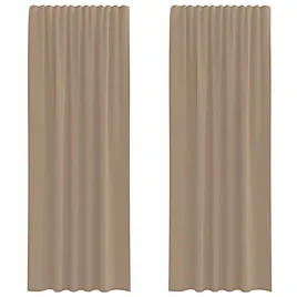 zaslony-woalowe-z-kieszeniami-na-drazek-2-szt-jasnobrazowe