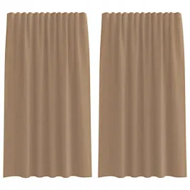 zaslony-woalowe-z-kieszeniami-na-drazek-2-szt-jasnobrazowe
