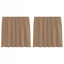 zaslony-woalowe-z-kieszeniami-na-drazek-2-szt-jasnobrazowe