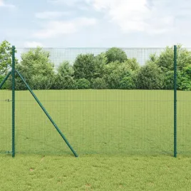 ogrodzenie-spawane-z-13-slupkami-zielone-15x25-m-stal