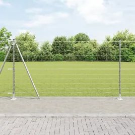 ogrodzenie-euro-z-13-slupkami-flangowymi-1-2x25-m-stal-ocynkowana